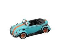 YLQERZ Auto Classica In Lega 1:64 Per Volkswagen Maggiolino RWB BEETLE Modello Di Auto In Lega Versione Decappottabile Decorazione In Piccola Scala Decorativi Da Collezione(Blue)