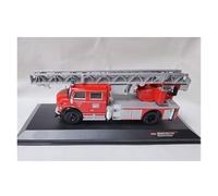 YLQERZ Auto Classica In Lega Decorazione Da Tavolo Per Esposizione Dei Pompieri Mercedes-Benz L1519 Con Scala Modello 1/43 (rosso) Decorativi Da Collezione