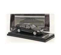 YLQERZ Auto Classica In Lega Modellino Di Auto In Lega Pressofusa In Scala 1/64 Per BENZ S600L W221 Collezione Souvenir Ornamenti Giocattolo Decorativi Da Collezione(Black)