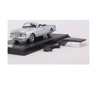 YLQERZ Auto Classica In Lega Modello Di Simulazione Di Auto D'epoca In Lega Per Rolls-Royce Corniche IV Decappottabile In Scala 1:64 Decorativi Da Collezione(Silver)