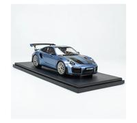YLQERZ Auto Classica In Lega Ornamenti Souvenir Per Adulti In Scala 1/18 Per Porsche 911 Gt2rs Spirit Car Model (blu) Decorativi Da Collezione