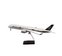 YLQERZ Replica in scala aeroplano 1:142 Per Aeromobile Modello Singapore A350 Airbus LED Con Luce LED Touch O Controllo Del Suono Collezione O Spettacolo Per collezioni di visualizzazione(With lamp)