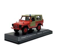 YLQERZ Rosso 1/43 Per Peugeot P4 Fire Command Jeep Modello Pressofuso Per Decorazione Domestica Souvenir Decorativi Da Collezione