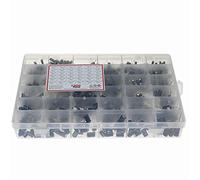 YLQUXEUV 1000pcs 36 Values 0.1uF 50V-1000uF 16V Capacitors 4.7UF 10UF 22UF 33UF 47UF Electrolytic Capacitor Assortment Box Kit