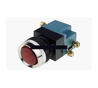 YLQUXEUV 1PCS LA19-11 Red P50 Momentary 25mm 5A 380V Circular Small Size Flat Round Push Button Switch
