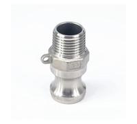 YLQUXEUV Raccordo Camlock Tipo F in Acciaio Inossidabile 304 con Filettatura Maschio da 1/2" e Giunto a camma e scanalatura