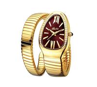 YLSZHYR Orologio da donna a forma di serpente, orologio da donna, orologio da donna serpente argento a forma di serpente BangleWATCH orologio da polso da donna San Valentino, festa della mamma, Natale