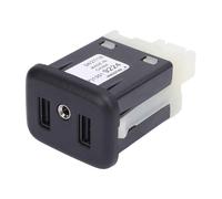 YLTBQkz Adattatore di ingresso ausiliario jack AUX con doppia porta USB compatibile con CT6 e CTS (2016-2018)