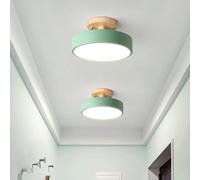 YLTLINK Lampada da soffitto rotonda LED, 18cm dimmerabile a incasso LED, 12W installazione integrata Lampade da soffitto a risparmio energetico per camera dei bambini, camera da letto (verde)