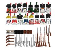 YLtremker 16 pezzi medievali soldati cavalieri armi modello mattoncini da costruzione, personalizzato cavaliere guerra armatura modello giocattoli per minifigure