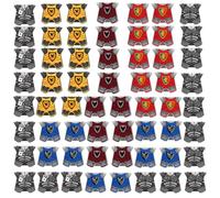 YLtremker 60 pezzi guerra medievale cavalli set di mattoncini da costruzione, personalizzati Roma guerra cavalli armatura armatura modello giocattolo per minifigure
