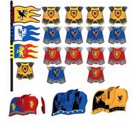 YLtremker Guerra medievale cavalli set di mattoncini da costruzione, 21 pezzi Custom Roma guerra armi modello giocattolo per minifigure