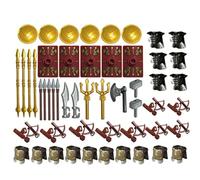 YLtremker Set di armi per Minifigure Roma antica, 70 pezzi, Custom medievale, armatura militare, caschi armi set per personaggi soldati