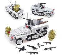 YLtremker WW2 - Carro armato tedesco militare, con mini statuetta e parte armata, carro armato militare, camion, modellino giocattolo (316 pezzi)