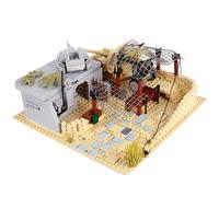 YLtremker WW2, mattoncini da costruzione militari tedeschi, 1053 pezzi, scena di guerra militare, fortezza, architettura, bunker modello, giocattolo