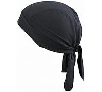 Ylucky Bandana unisex da cuoco, cappello da cameriere, cappello da lavoro, in tela elastica, per catering, panettiere, assistente, cucina, ristorante, cuoco, copricapo sportivo, Nero #2, Etichettalia