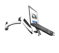 YLUPVT Supporto girevole retrattile for laptop, universale, con sollevamento a pressione di gas, for sospensione a parete(Wall mounted 1-section arm)