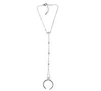 YLWX Baciamano in Argento 925 da Donna, Regolabili Braccialetto con Anello, Elegante Mano Catena E Anelli Dito (Color : Silver)