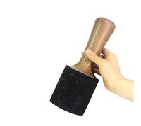 YLWX Maglio Per Campane Tibetane In Legno Ciotola Tibetana Maglio Classica In Pelle Percussione Gong Maglio Per Musicoterapia Parti Di Campane Tibetane(M,E)