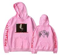 YLWX Xxxtentacion Broken Heart Felpa con Cappuccio Unisex Pullover Felpa con Cappuccio a Manica Lunga,Pink2-M