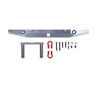 Ylwxzenith Aluminum Alloy Rear Bumper for 1/10 RC Climbing Cars, Simulation And Collision, to Install, Protected Rear, Compatible with MN999 90046 90047 103007 (Ti Color)