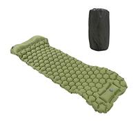 Ylwxzenith Camping Sleeping Pad Mat Foot Press Inflatable Cushion Mattress, Durably 40D Nylon TPU Laminate, Lightweight 700g, Compact Folding Size for Tent Hiking Travel (Green)
