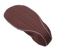 Ylwxzenith seating Cover, Leather Saddle Cover for 125 150 Sprint Fast Ts Super Vbb Vba Vnb GTR Gl Gt, Antislip, Comfortable Replacement Riding Accessory (Brown and white)