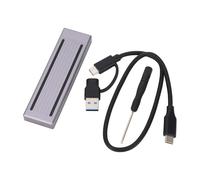 Ylwxzenith Tipo C involucro SSD 10gbps USB3.1 Gen2 per M.2 NGFF 2230/2242/2260/2280 SSDS con illuminazione RGB Dissipazione del calore Dissipazione della lega in lega di intagliato in lega e