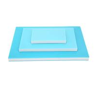 Ylwxzenith Triple Layered Rubber Stamp Block, Blue White Blue, to Carve for Stamping And Engraving, 3 Various Sizes Offered, Durably And Environmental Friendly Material