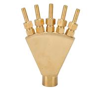 Ylwxzenith Ugello per Fontana a dispersione Regolabile a Coda di Phoenix Ugello per Fontana a Coda di Phoenix Tutto in Rame Sprinkler G3 / 4 Pollici Ugello per Fontana da Giardino
