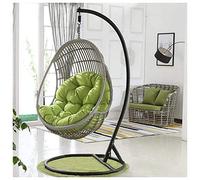 YLXD Appeso Uovo Amaca Sedia Cuscini,Cuscino per Seduta Altalena appesa, Cuscino per Sedia con Altalena Morbido Antiscivolo per Appendere L'amaca,90x120 cm(Senza Poltrona sospesa)
