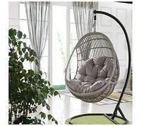 YLXD Appeso Uovo Amaca Sedia Cuscini,Cuscino per Seduta Altalena appesa, Cuscino per Sedia con Altalena Morbido Antiscivolo per Appendere L'amaca,90x120 cm(Senza Poltrona sospesa)