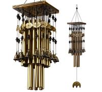 Ylyycc Brassiness Wind Chime 24 tubo metallo Windbell denaro disegno a vento