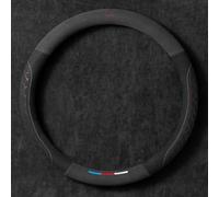 YLZFKGLQ Coprivolante Auto, per Audi A1 A3 A4 A5 A6 A7 A8 A4L A6L Q2 Q3 Q5 Q7 Coprivolante Auto in PU Pelle Microfibra Copri Volante Accessori Decorazione Il Volante dell’Auto,A-O-38cm