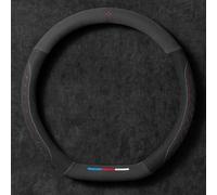 YLZFKGLQ Coprivolante Auto, per Audi A1 A3 A4 A5 A6 A7 A8 A4L A6L Q2 Q3 Q5 Q7 Coprivolante Auto in PU Pelle Microfibra Copri Volante Accessori Decorazione Il Volante dell’Auto,A-D-38cm