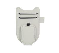 YLZFKGLQ Porta Occhiali Auto, per Alfa Romeo GT Q2 Romeo 147 156 159 Giulietta Mito Porta Occhiali Auto Custodia, Portaocchiali Auto in Pelle per Organizzare Bicchieri Biglietti Carte,C