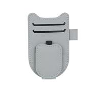 YLZFKGLQ Porta Occhiali Auto, per Alfa Romeo GT Q2 Romeo 147 156 159 Giulietta Mito Porta Occhiali Auto Custodia, Portaocchiali Auto in Pelle per Organizzare Bicchieri Biglietti Carte,A