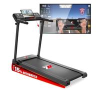YM Tapis Roulant Elettrico Pieghevole 16 km/h, Brand Italiano, Inclinazione Automatica, APP Interattive Kinomap Zwift Bitgym, Ampia Superfice, Controllo Gestuale, Salvaspazio, NEXT 4000 PRO Your Move