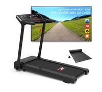 YM Tapis Roulant Salvaspazio 16 km/h, Brand Italiano, Inclinazione, Bluetooth e APP, Pieghevole, Ampia Superfice, 2 Sistemi Controllo (TASTI/GESTUALE), Gesture Control Brevettato, NEXT 4000 Your Move
