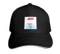 YMAEPXFH Jeff The Landshark Marca di Lusso Cappello con Pompon Tattico per Donna Spiaggia Uscita da Uomo Sano Elegante Viaggi Giovane Sorpresa Tranquillo Matrimonio Incontro