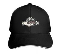 YMAEPXFH Tradizionale Fiducia Nessuno Serpente Stretta di Mano E Rosa Nera Tatuaggio Partito Cappello Cappello Occidentale Uomini Sano Elegante Viaggio Ragazzo Sorpresa Tranquillo Matrimonio Incontro