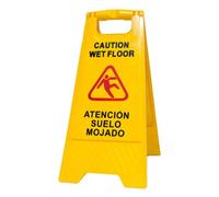 Ymbersa - Segnale “Atención suelo mojado - Caution Wet Floor”,in spagnolo e in inglese,alta visibilità per evitare incidenti