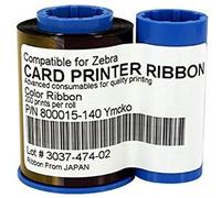 YMCKO 800015-140 Nastro a nastro compatibile per stampante Zebra P300C P310C P400 P420 P500 P520C P600 P720C 200 Stampe 800015-140 Nastro a colori