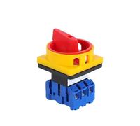 YMD11 3P 690V 25/32/40/63/80/100A Isolator Switch Padlock Disconnect Selector With ON-OFF Panel Power Control Replace LW30(3P,25A-10x38 Holder-Fuse) Industrial Switches