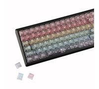 YMDK 115 Tasti Color Latte Gradiente Keycaps Frosted Cherry Profilo Shine Through PC Keycap per 61/64/68/84/87/96/104/108 MX Tastiera Meccanica
