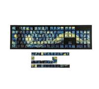 YMDK 134 Moon Night PBT Double Shot Side-lit Shine Through Traslucido retroilluminato keycap per 108 104 96 87 84 68 61 MX Tastiera Meccanica