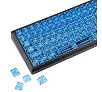 YMDK 136 Tasti Full Shine Through Keycap PC Crystal Ice RGB Blank Keycaps Profilo Cherry per 61/68/84/104/108 MX Tastiera Meccanica