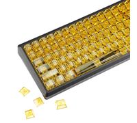 YMDK 136 Tasti Full Shine Through Keycap PC Crystal Ice RGB Blank Keycaps Profilo Cherry per 61/68/84/104/108 MX Tastiera Meccanica