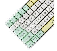 YMDK 144 Peeking Cat MDA Profile Dye Sub Keycaps Ergonomici Mac Key Caps Spesso PBT Keycap Set per TKL GK61 64 68 75 87 96 104 GMMK MX Keyboard