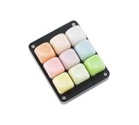 YMDK 9 tasti CNC in alluminio QMK VIA Hotswap RGB supporto macro tipo C Gateron Pro Yellow Switch tastiera meccanica Numpad per gaming Photoshop (custodia nera Jelly Caps)